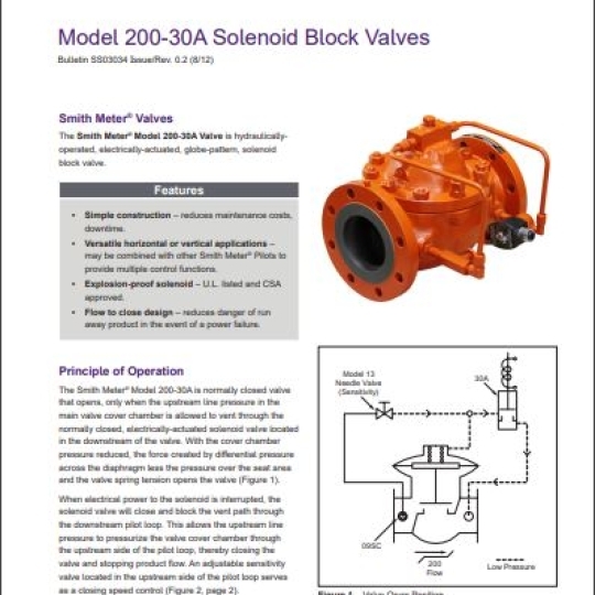 200-30A BLOCK VALVE - TechnipFMC (VAN XĂNG DẦU ĐÓNG-NGẮT TỰ ĐỘNG)