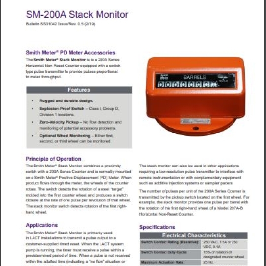 SM-200A STACK-MONITOR - TechnipFMC