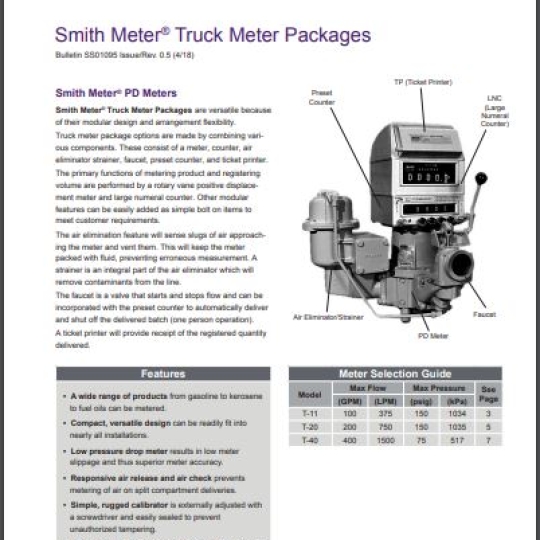 TRUCK METER PACKAGES - TechnipFMC