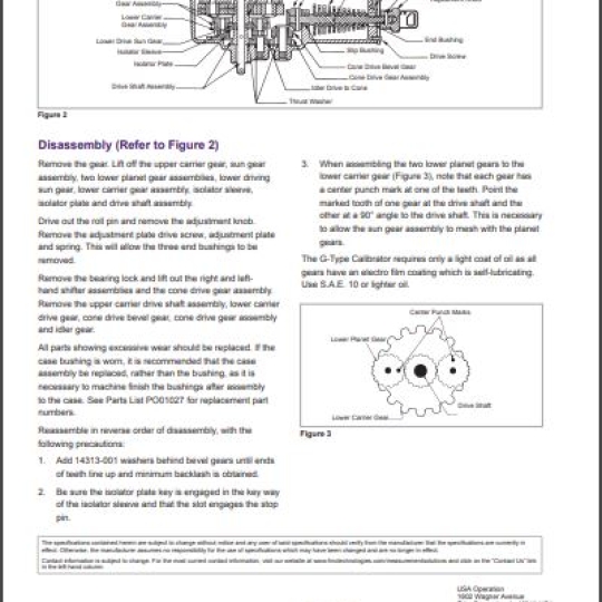 TYPE G GEAR CALIBRATOR - TechnipFMC