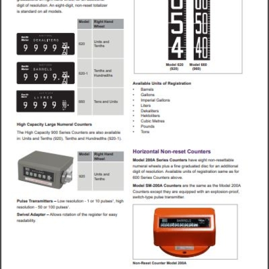 COUNTERS, PRINTERS, PRESET COUNTERS - TechnipFMC