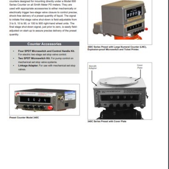 COUNTERS, PRINTERS, PRESET COUNTERS - TechnipFMC